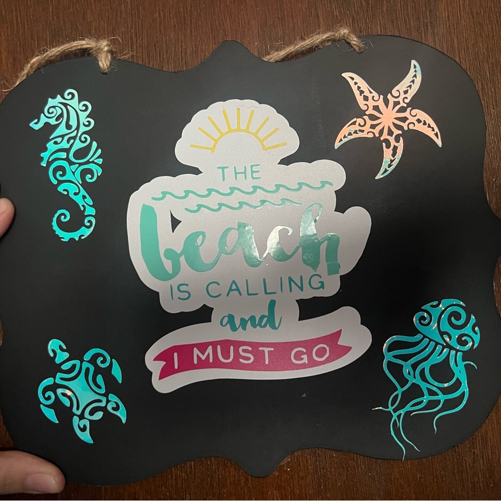 Hand made sign
